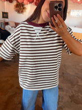 Load image into Gallery viewer, Cocoa Lucky Striped Top