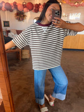 Load image into Gallery viewer, Cocoa Lucky Striped Top