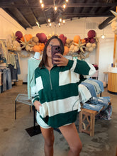 Load image into Gallery viewer, Wide Striped Hunter Green Set
