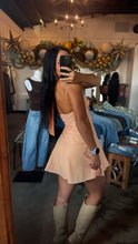 Load image into Gallery viewer, Orange Halter Gingham
