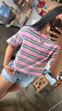 Load image into Gallery viewer, Berry Sweet Stripe Tee
