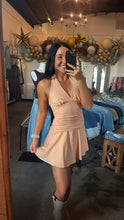 Load image into Gallery viewer, Orange Halter Gingham
