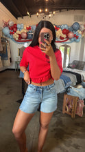 Load image into Gallery viewer, Ava A-Line Jean Shorts
