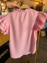 Load image into Gallery viewer, Pink Ruffle Babydoll Top
