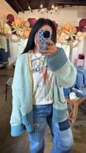 Load image into Gallery viewer, Sage and Teal Cardigan
