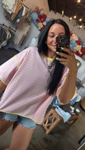 Load image into Gallery viewer, Pink Lemonade Striped Tee
