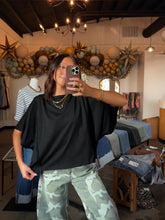 Load image into Gallery viewer, Black Boxy Tee
