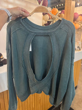 Load image into Gallery viewer, Open back waffle knit long sleeve
