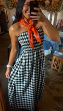 Load image into Gallery viewer, Black &amp; White Strapless Midi
