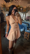Load image into Gallery viewer, Orange Halter Gingham
