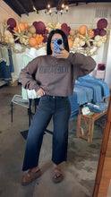 Load image into Gallery viewer, Black High Rise Crop Wide Leg Jeans
