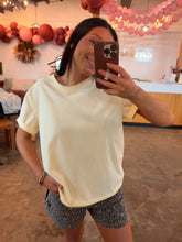 Load image into Gallery viewer, Raw Hem Tee- Butter
