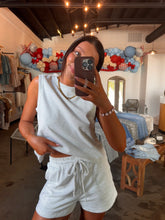 Load image into Gallery viewer, On The Go Sweat Short Set - Ash Grey
