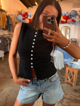 Load image into Gallery viewer, Black Ribbed Tank
