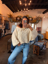 Load image into Gallery viewer, Cream Crochet Cardigan
