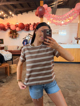 Load image into Gallery viewer, Mocha Line Tee
