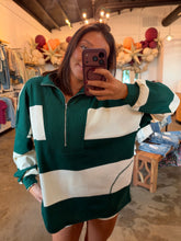 Load image into Gallery viewer, Wide Striped Hunter Green Set
