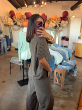 Load image into Gallery viewer, Mocha &amp; Peach wide leg set
