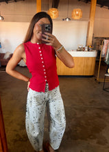 Load image into Gallery viewer, Red Ribbed Tank
