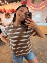 Load image into Gallery viewer, Mocha Line Tee
