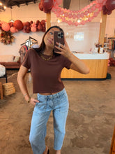 Load image into Gallery viewer, Espresso Cropped Tee
