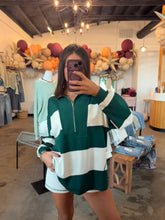 Load image into Gallery viewer, Wide Striped Hunter Green Set
