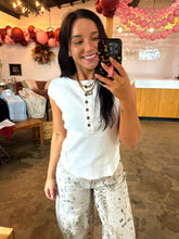 Load image into Gallery viewer, The Essential Edge Henley - White
