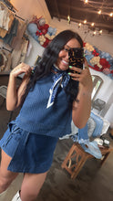 Load image into Gallery viewer, Pinstriped Denim Set
