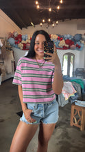 Load image into Gallery viewer, Berry Sweet Stripe Tee
