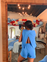 Load image into Gallery viewer, On The Go Sweat Short Set - Blue
