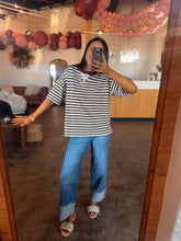 Load image into Gallery viewer, Cocoa Lucky Striped Top
