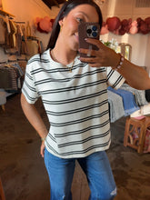 Load image into Gallery viewer, Black Striped Tee
