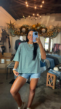 Load image into Gallery viewer, Emerald Striped Tee
