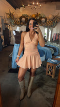 Load image into Gallery viewer, Orange Halter Gingham
