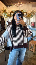 Load image into Gallery viewer, Two Tone Striped Brown
