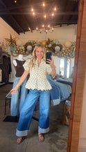Load image into Gallery viewer, Cream Scallop Blouse
