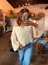 Load image into Gallery viewer, Cream Crochet Cardigan
