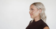 Load image into Gallery viewer, Stacked Orb Dangle Earrings- Gold
