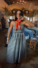 Load image into Gallery viewer, Black &amp; White Strapless Midi
