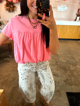 Load image into Gallery viewer, Simply Sweet Bubble Tee - Pink

