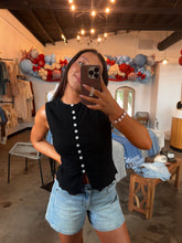 Load image into Gallery viewer, Black Ribbed Tank

