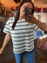 Load image into Gallery viewer, Black Striped Tee
