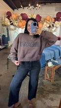 Load image into Gallery viewer, Brown H&amp;S Cropped Sweatshirt
