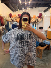Load image into Gallery viewer, OK State Zebra T-shirt
