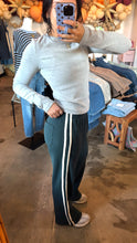 Load image into Gallery viewer, Forest and Cream Waffle Pants
